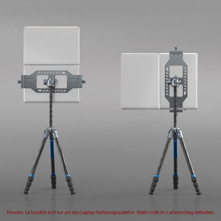 Laptop-Stativhalterung mit 1/10.2 cm &amp; 3/20.3 cm Schraubenlöchern, Arca Swiss Plate, Gummiauflage fü