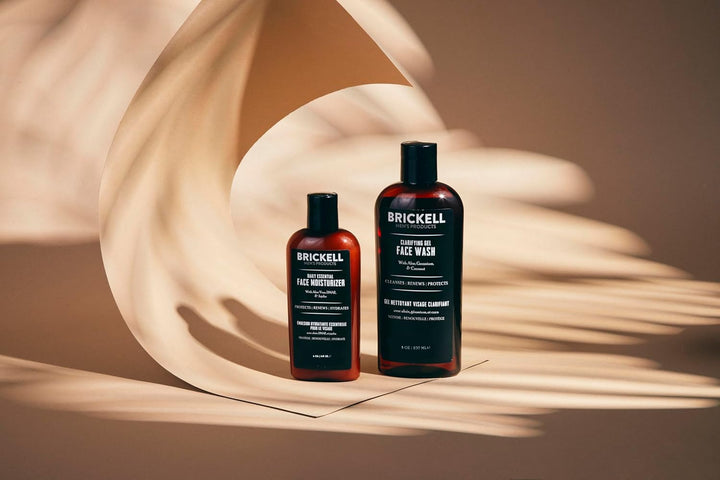 Brickell Men's Daily Essential Face Care Routine I - Gesichtsreinigungs-Gel und Feuchtigkeitslotion
