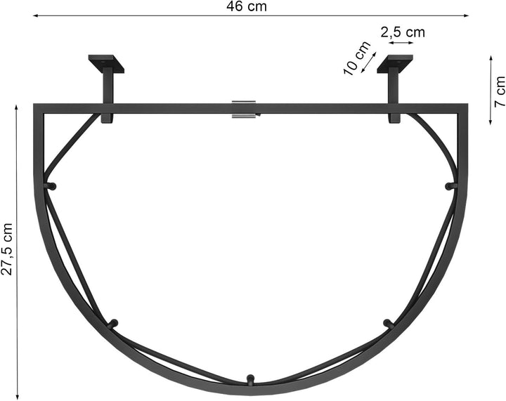 Müllsackständer Sackhalter Sack Wandhalterung Müllbeutelständer Abfalleimer halbrund Perfekt für Gar