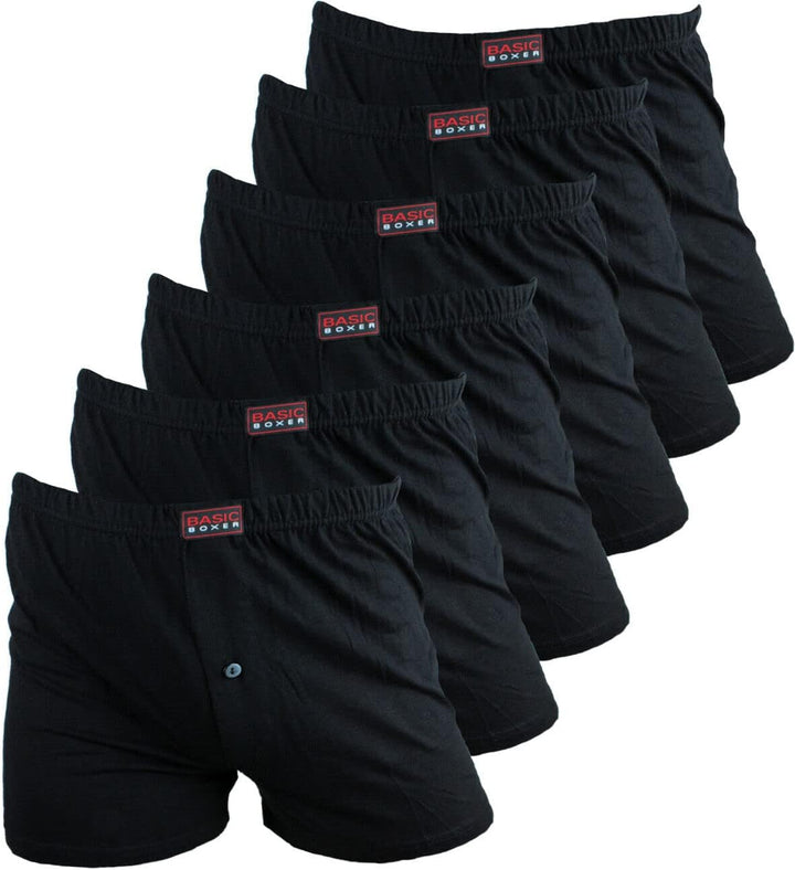Boxershorts Herren Baumwolle (3er, 6er, 12er Pack) - Männer Unterwäsche Unterhosen Men Retroshorts B