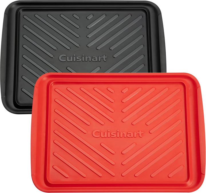 Cuisinart CPK-200 Grilltabletts zum Vorbereiten und Servieren, Schwarz und Rot, gross, 17 x 10 5, Gr