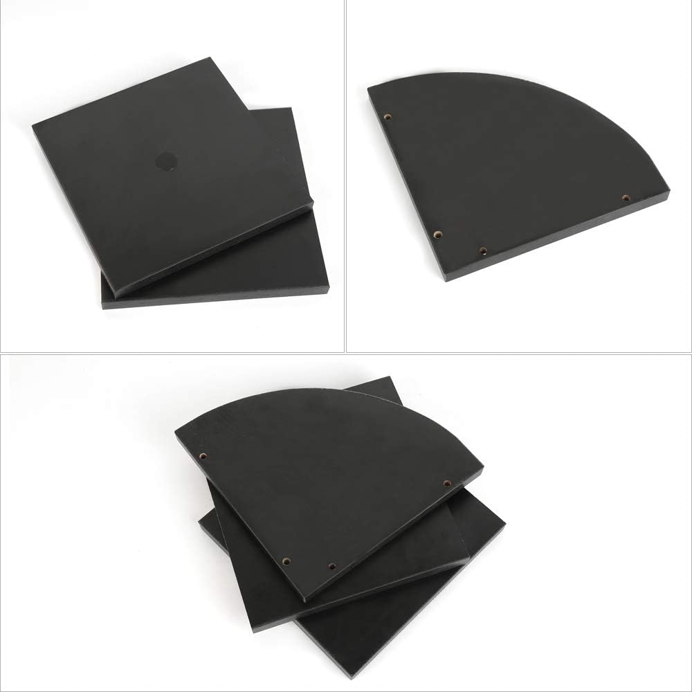 5 Ebenen Eckregal,Zickzack Wandregal Hängeregal Bücherregal CD DVD Regal (Schwarz)