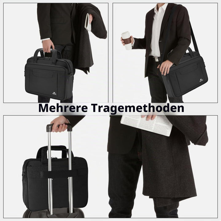 MATEIN Laptoptasche 17,3 Zoll, Gross Laptop Tasche 17 Zoll Aktentasche Herren Wasserdicht Arbeitstas