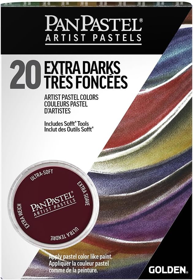 PanPastel Pastelle-Set mit 20 Farben, extra dunkle Schattierungen