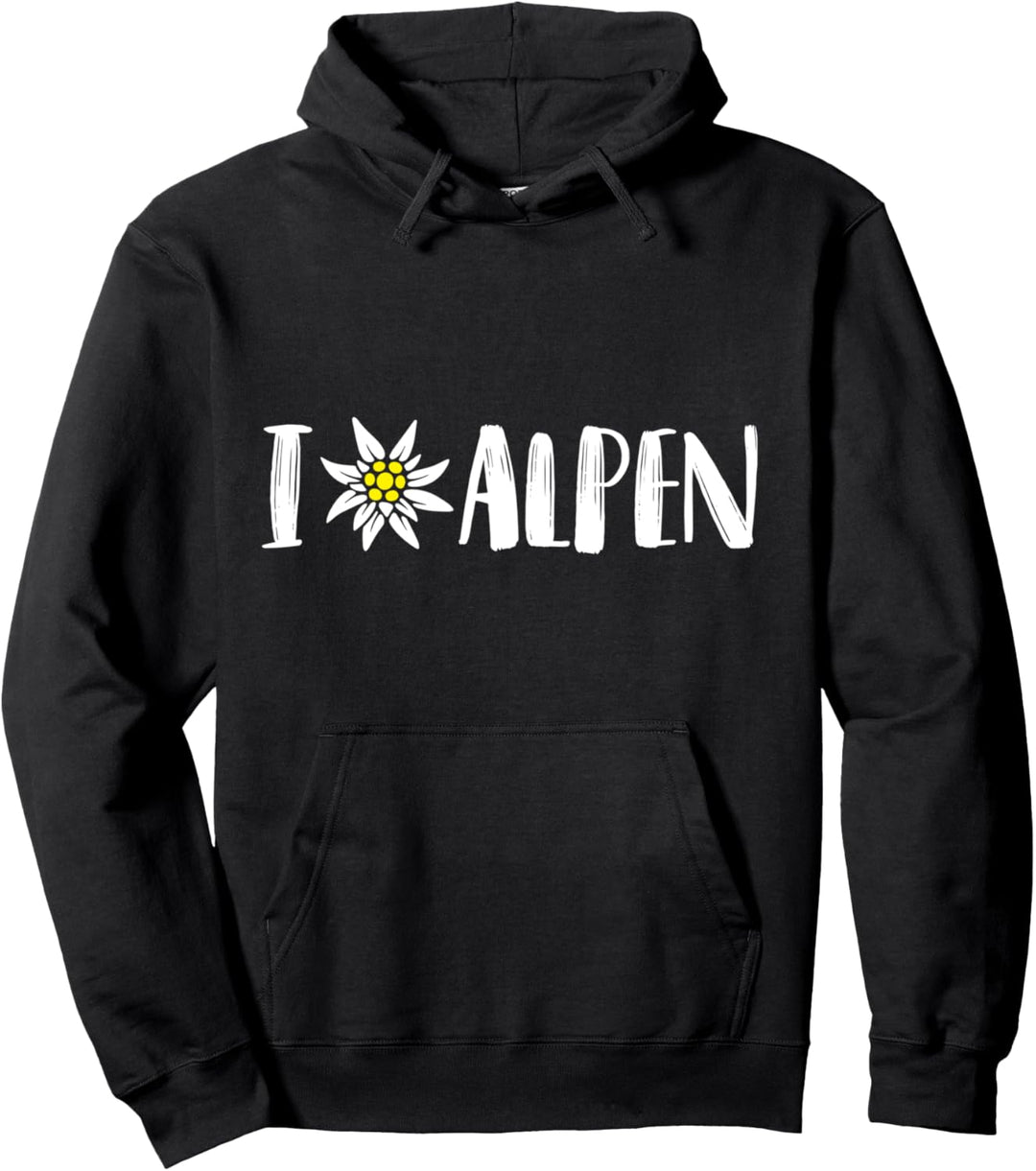 Ich Edelweiss Alpen Schweiz Matterhorn Blume die Edelweiss Pullover Hoodie