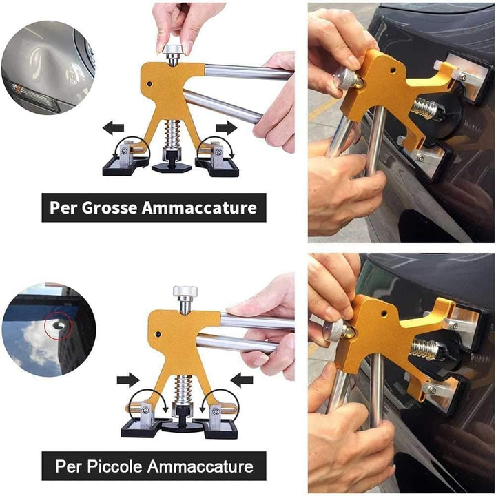 Manelord Auto Dellen Reparatur Ausbeulwerkzeug, Car Paintless Dent Removal Kit, DIY Golden Lifter fü