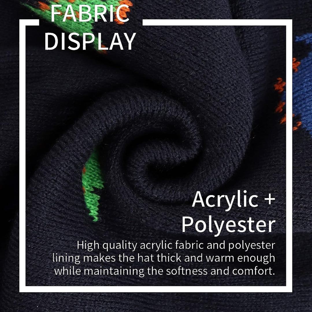 XIAOHAWANG Baby Strickmütze Winter Babymütze Junge Warme Kindermütze Junge Beanie Mütze Dicke Winter