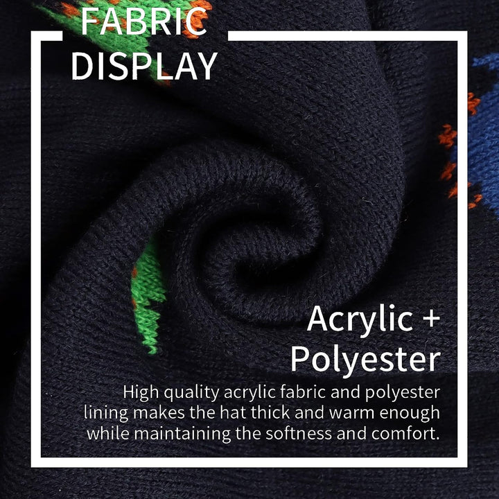 XIAOHAWANG Baby Strickmütze Winter Babymütze Junge Warme Kindermütze Junge Beanie Mütze Dicke Winter