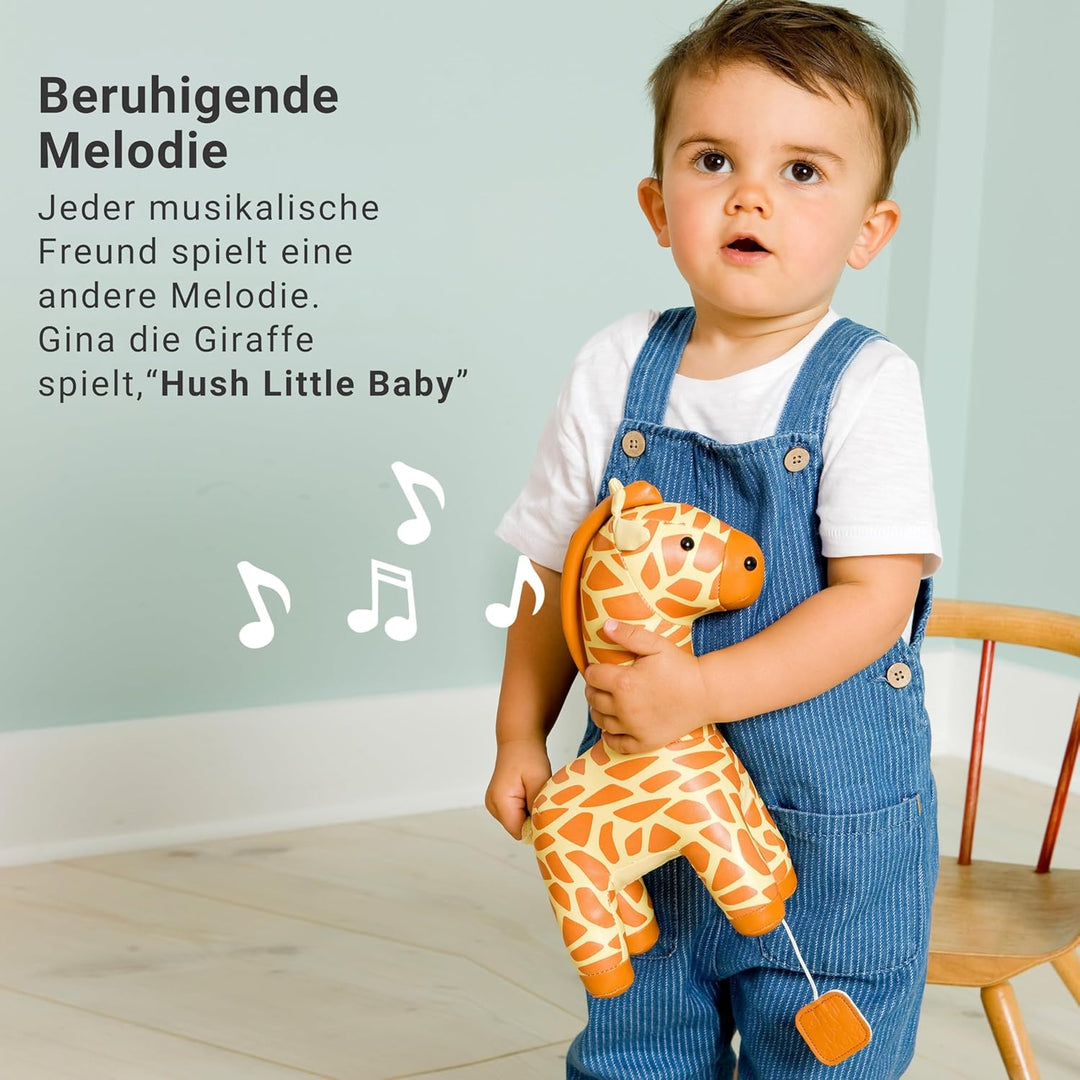Little Big Friends Musical Friends | Musikalisches Schnurzug-Spielzeug für Babys | Besonderes Stofft