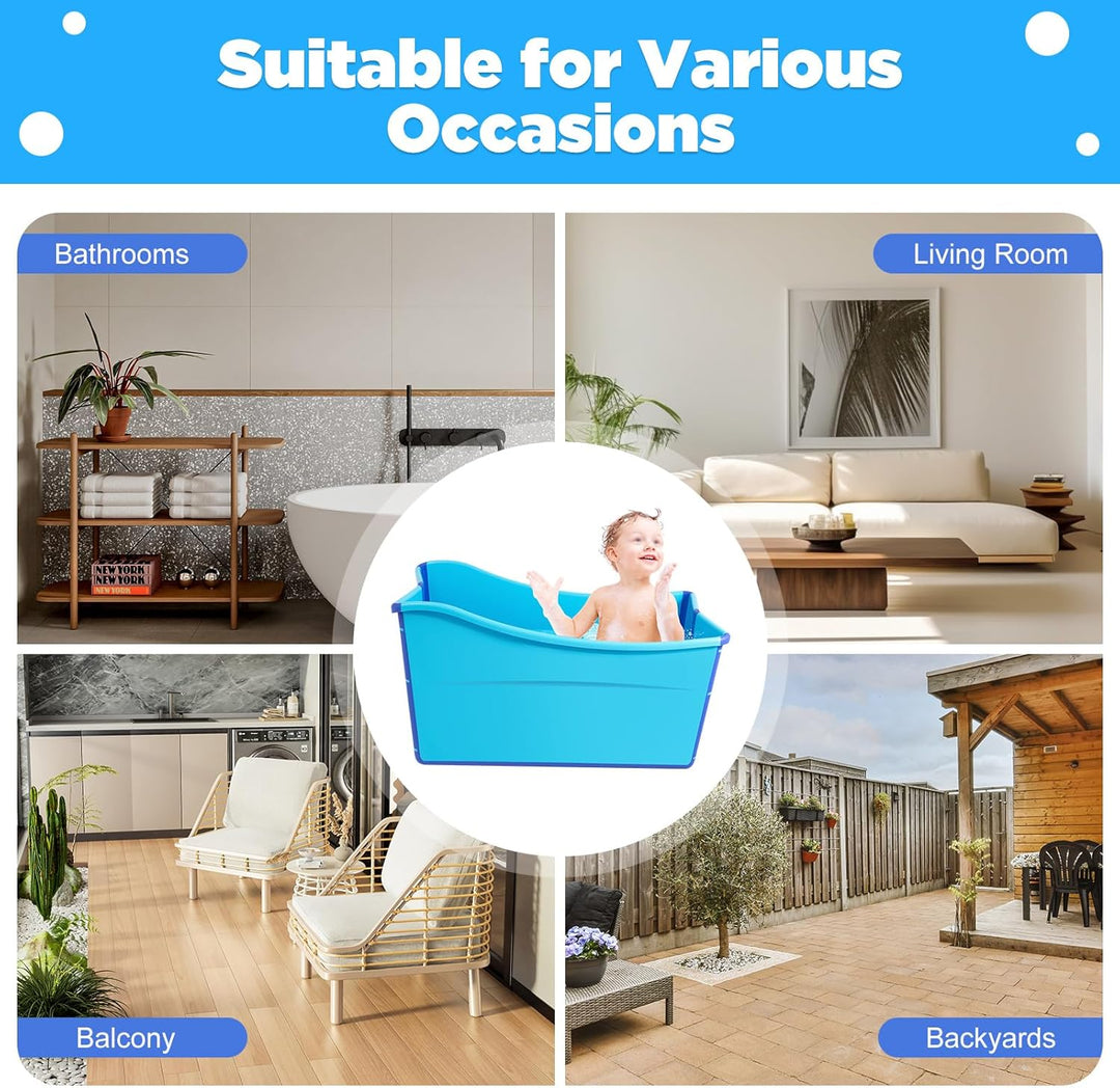 Mobile Badewanne, Faltbare Badewanne, Erwachsene Sauna Bad für Erwachsene und Kinder Kann in Outdoor