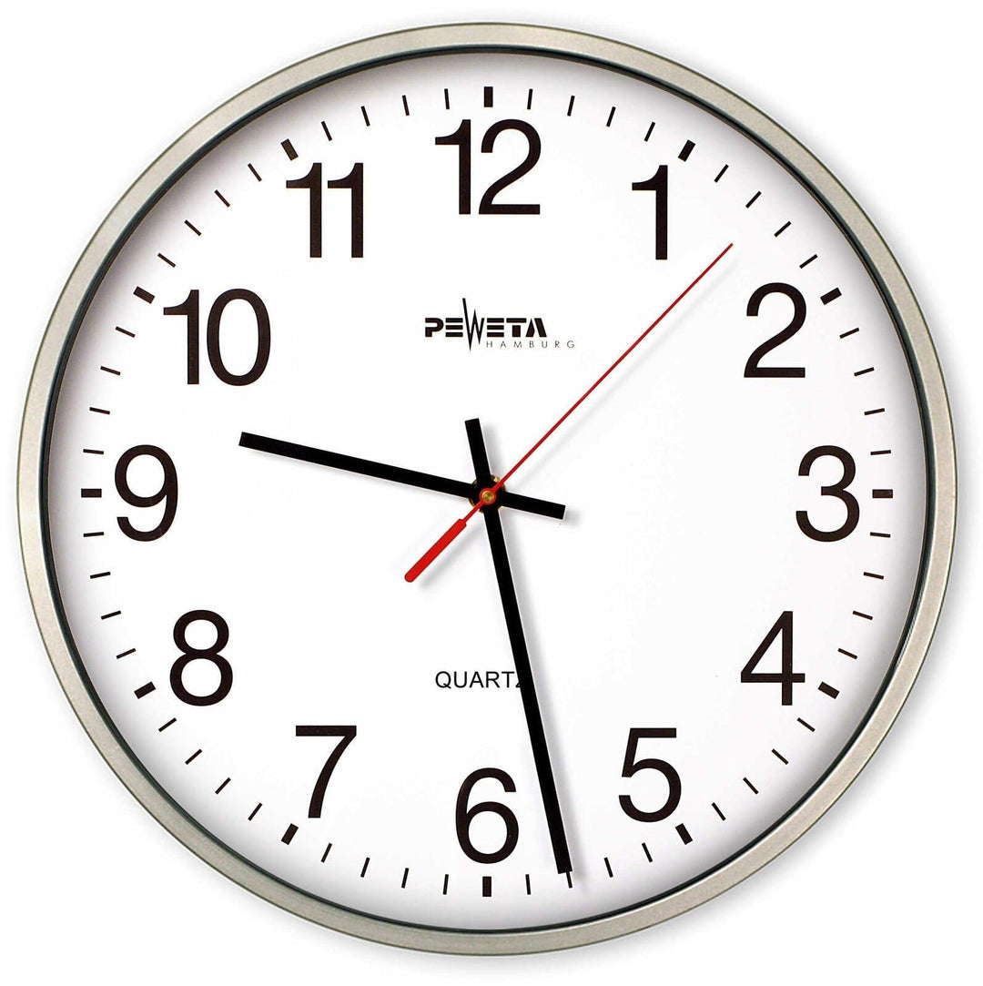 PEWETA 44.130.213 Peweta Wanduhr silbermetallic