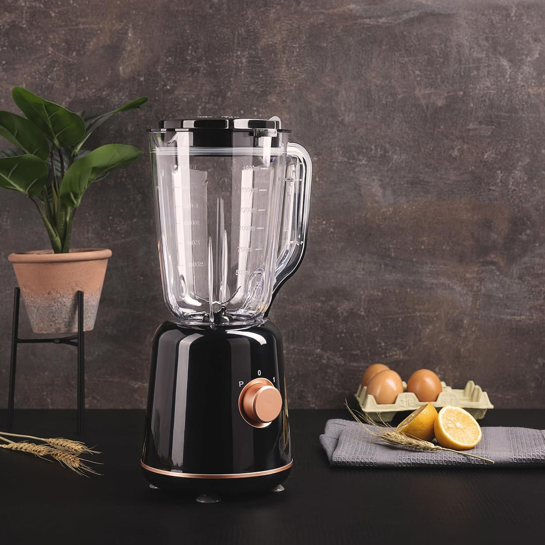 BERGNER COPPERLY - Grossraummixer - 2 Geschwindigkeiten mit 800 W Pulsleistung - 1,8 Liter Kunststof