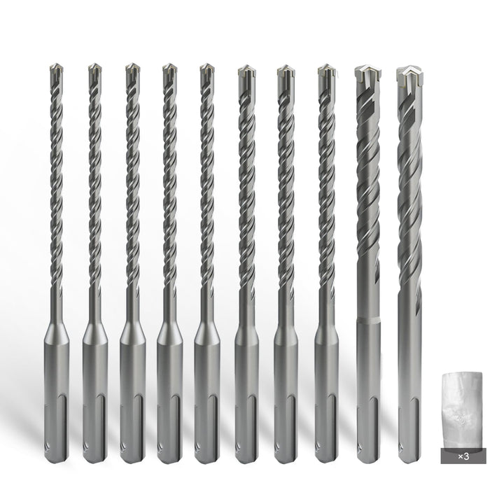 CSOOM SDS Plus Bohrer in den Grössen 5,5,6,6,6,8,8,8,10,12(160mm),Professionell Betonbohrer，Ideal zu