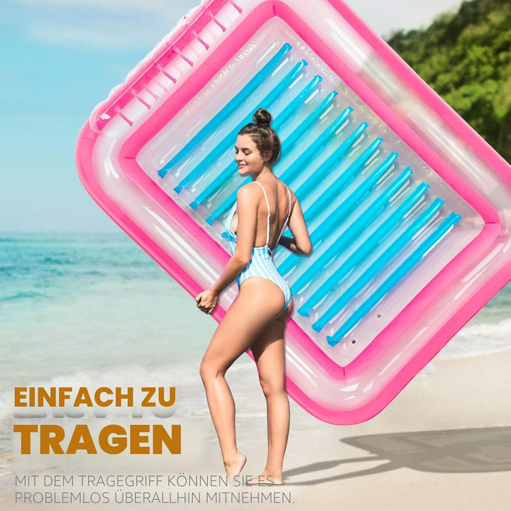 Subtail Wasserhängematte - mit abnehmbarem Kissen - Erwachsene - Wasser Hängematte Aufblasbare Luftm