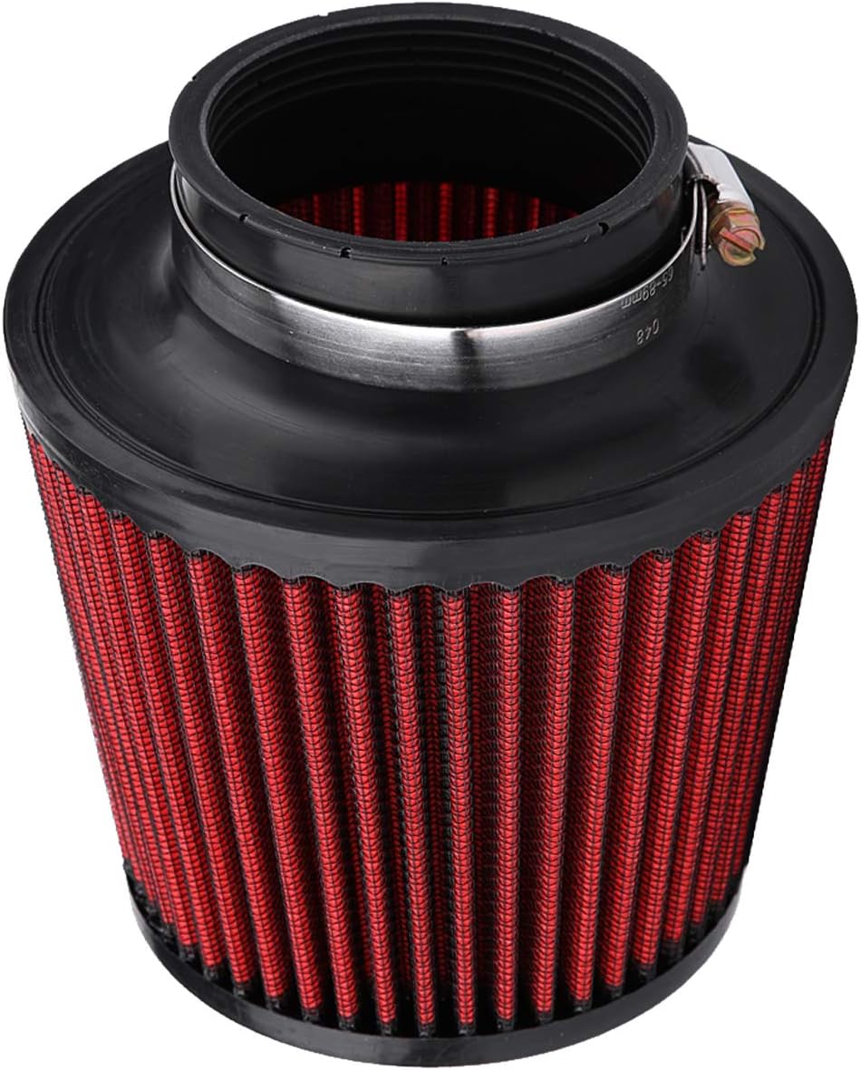 Esenlong Universal Car Modification High Flow Einlass Lufteinlass Rundkegel Luftfilter Reiniger 76Mm