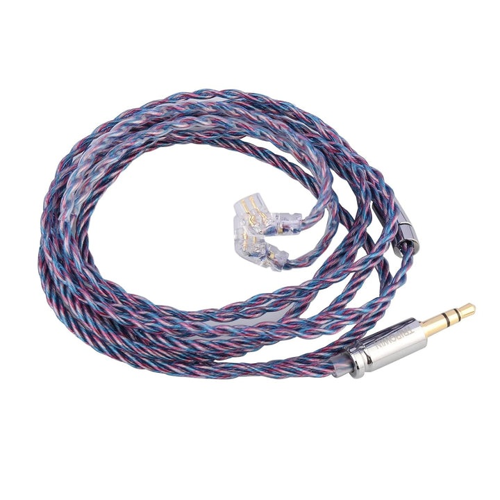 Linsoul Tripowin Sirene 4-adriges IEM-Kabel, 24 AWG OFC-Ersatzkabel, für In-Ear-Monitor, für 7 Hz Ze