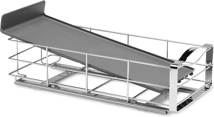 simplehuman, 22,8cm, herausziehbarer Schrank-Organisator , strapazierfähiger Stahlrahmen B 22,8 cm x