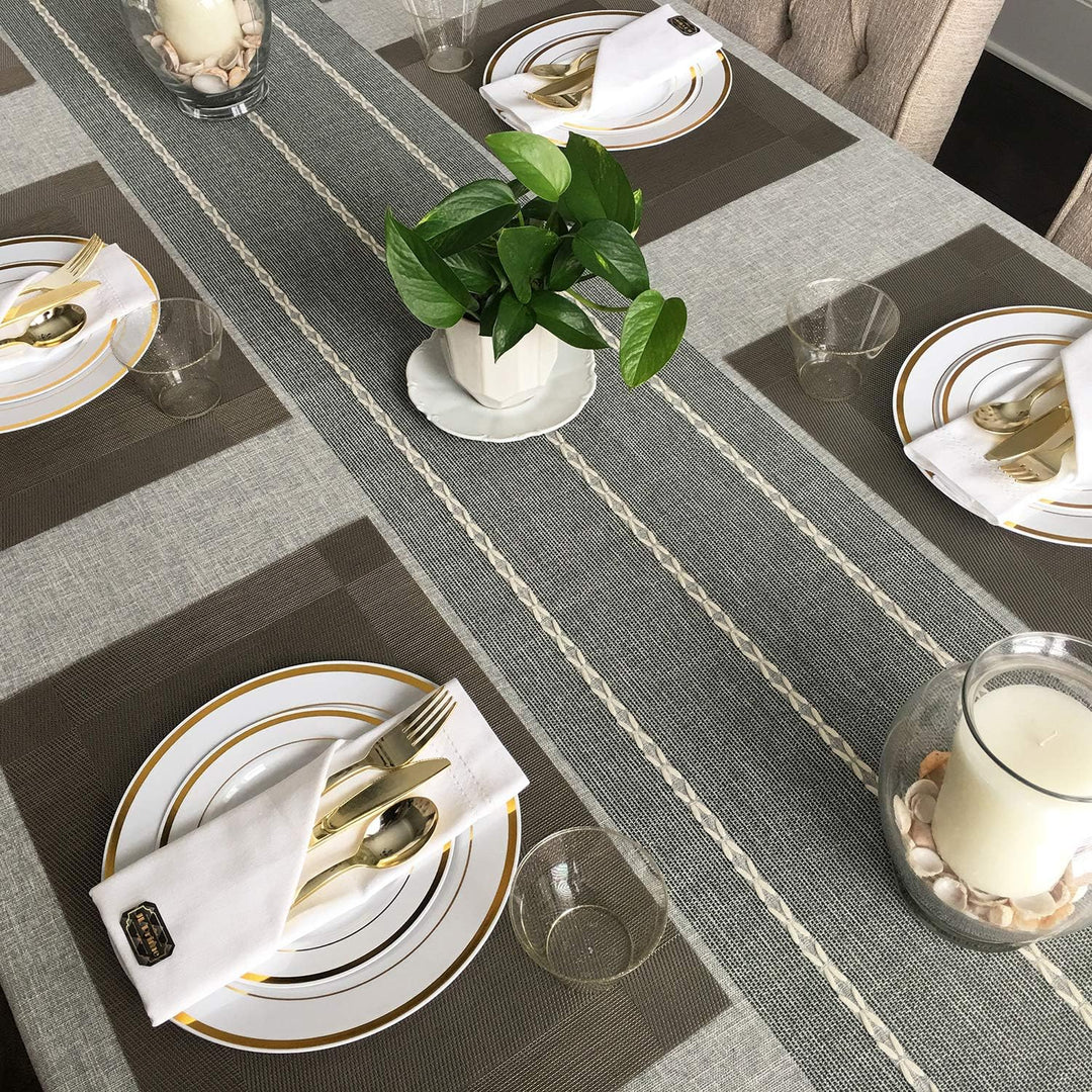 JL Prime 120 Gold Kunststoff-Besteck-Set, Gold Kunststoff-Besteck-Set, strapazierfähige Utensilien,
