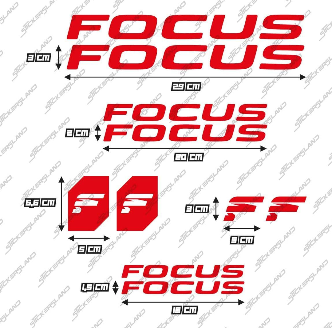 Stickersland® Aufkleber-Set kompatibel mit Rahmen MTB Mountainbike und Helm | Aufkleber-Aufkleber mi