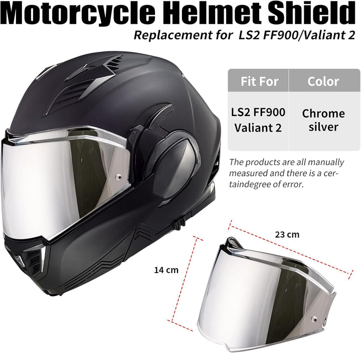 Helmvisier für FF900 Valiant II,Motorradhelm Visier,Motorrad Wind Schild Helm Objektiv Visier,Vollge