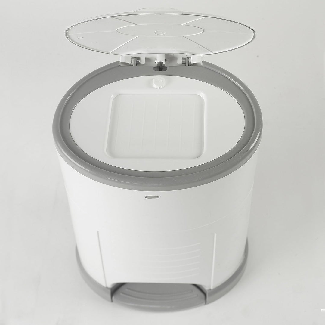 KORBELL - MAXI - Windelabfallbehälter - 26 L - Weiss - Ökonomisch - Ökologisch - Pedal - Fassungsver
