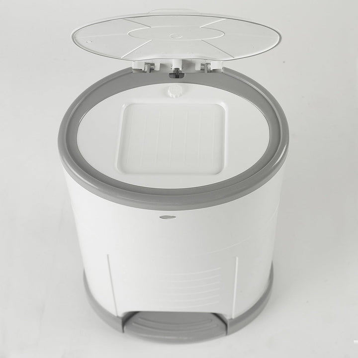 KORBELL - MAXI - Windelabfallbehälter - 26 L - Weiss - Ökonomisch - Ökologisch - Pedal - Fassungsver
