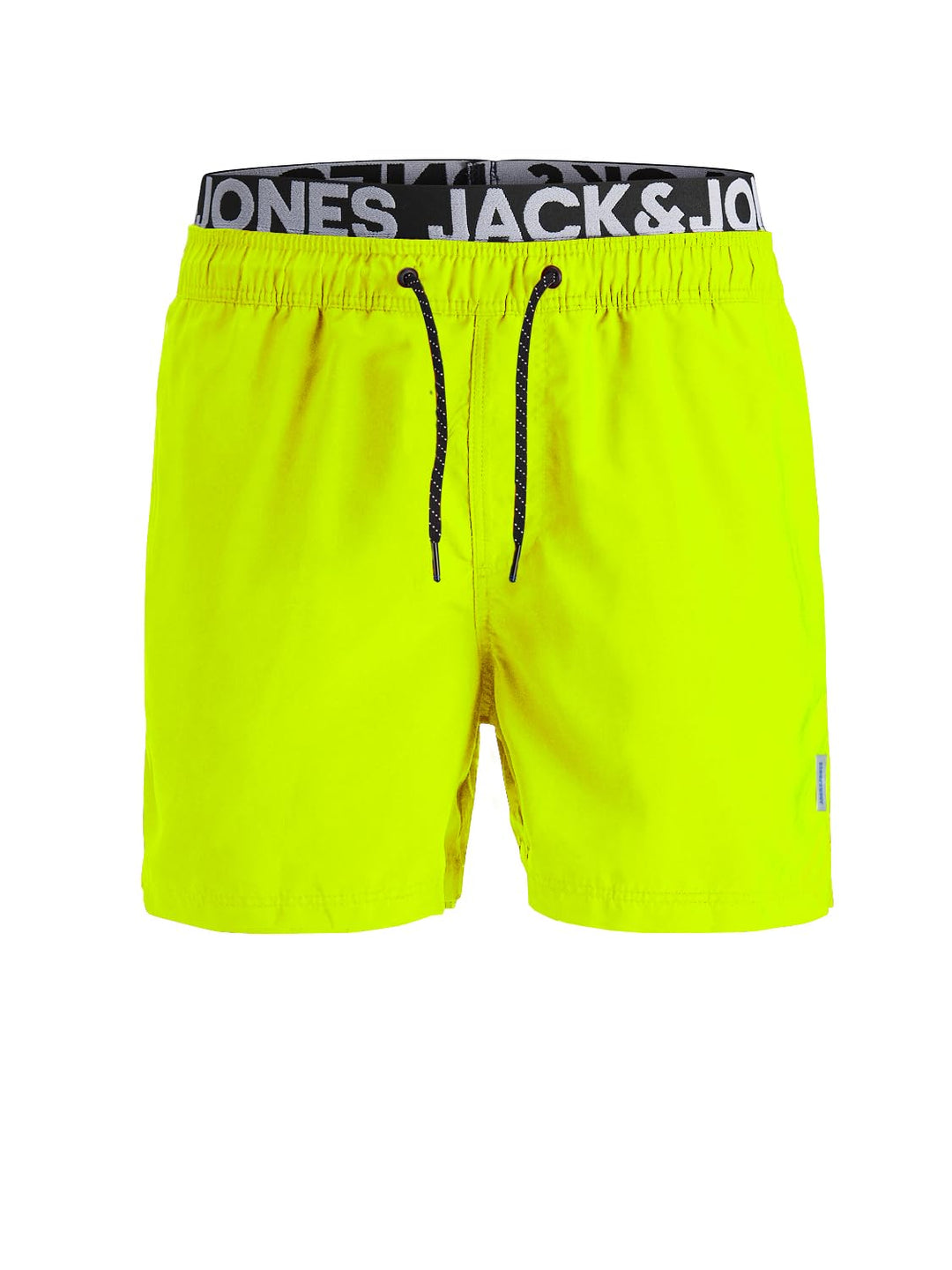 JACK &amp; JONES Herren Badehose Badeshort SPLICELOGO S M L XL XXL Schwarz Rot Orang S Gelb (Safety Yell
