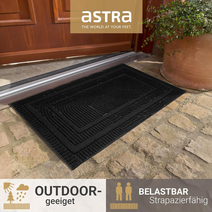Astra Fussmatte aussen rutschfest - Schmutzfangmatte wetterfest - Outdoor Türmatte schmutzabweisend