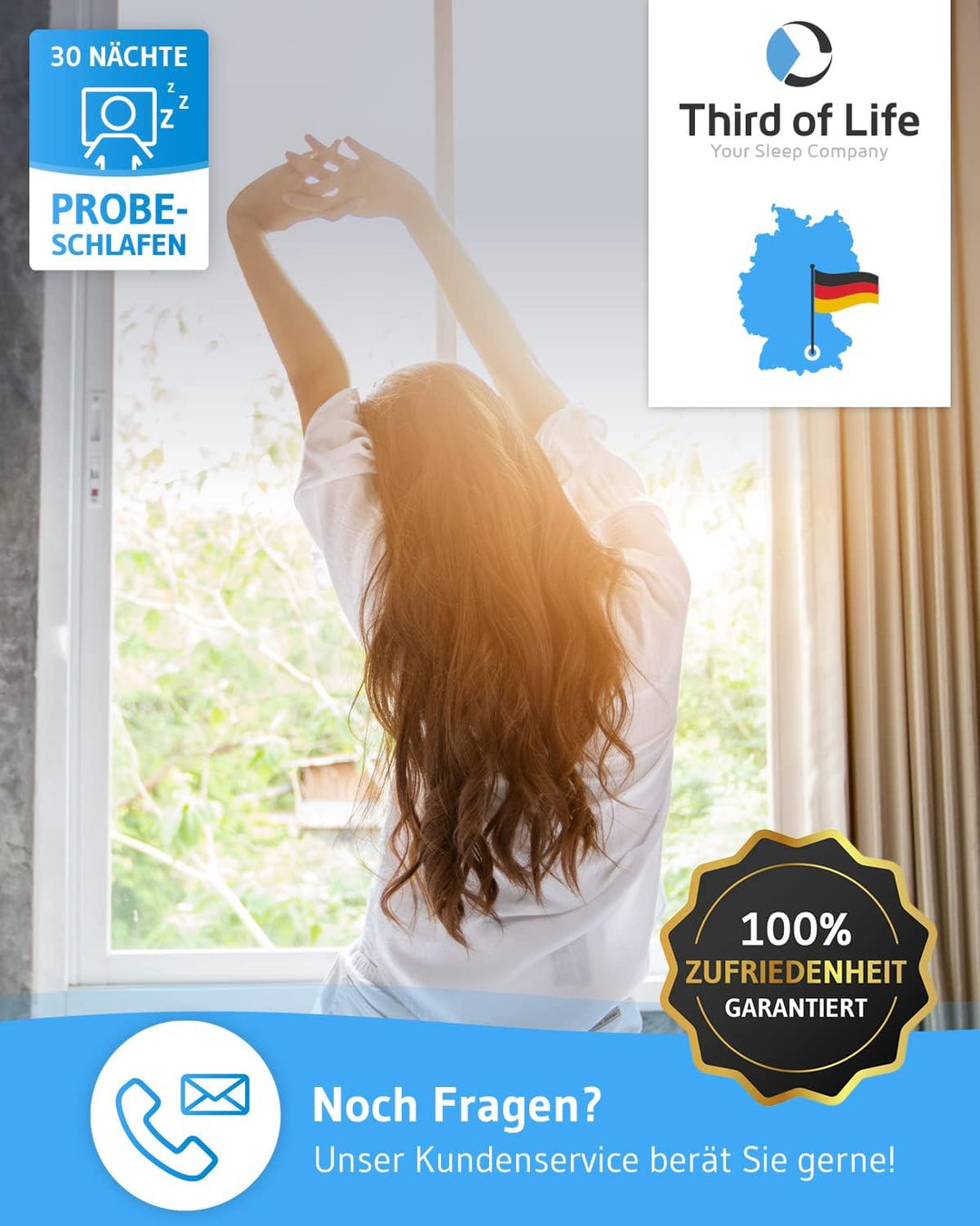 Seitenschläferkissen GIANFAR | Orthopädisches Nacken-Stützkissen | Ultrafresh Memory-Foam gegen Nack