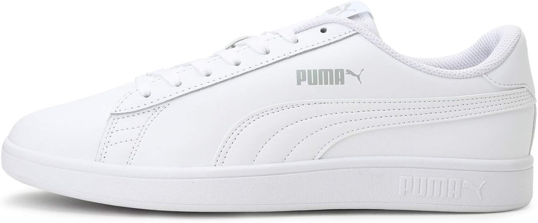 PUMA Unisex Smash V2 L Sneaker 45 EU Puma White Puma White, 45 EU Puma White Puma White