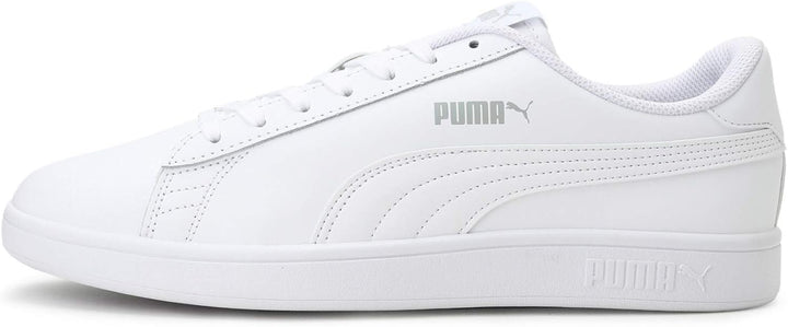 PUMA Unisex Smash V2 L Sneaker 45 EU Puma White Puma White, 45 EU Puma White Puma White