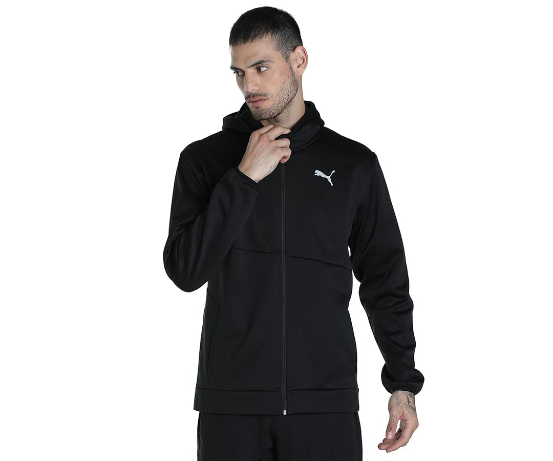 PUMA Train All Day PwrFleece Full Zip Herren Sweatjacke Kapuzenjacke 522339 01 schwarz S Puma Schwar