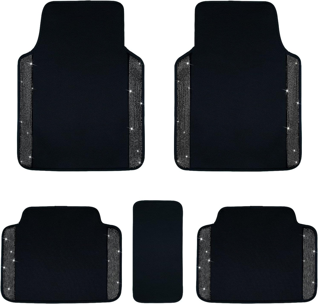 eing Atmungsaktive Universal Bling Anti-Rutsch Auto Bodenmatte mit Kristall Strass für Frauen & Mädc