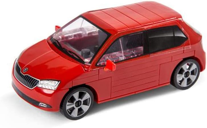 Skoda 6V0087558 Modellauto Fabia Miniatur, Massstab 1:35, rot