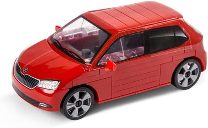 Skoda 6V0087558 Modellauto Fabia Miniatur, Massstab 1:35, rot