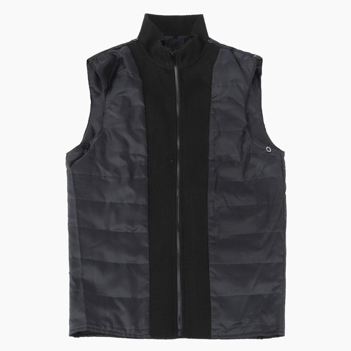 YOUTHUP Herren Wolle Mantel mit Steppweste Regular Fit Winter Wollmantel Outdoor Business Übergangsm