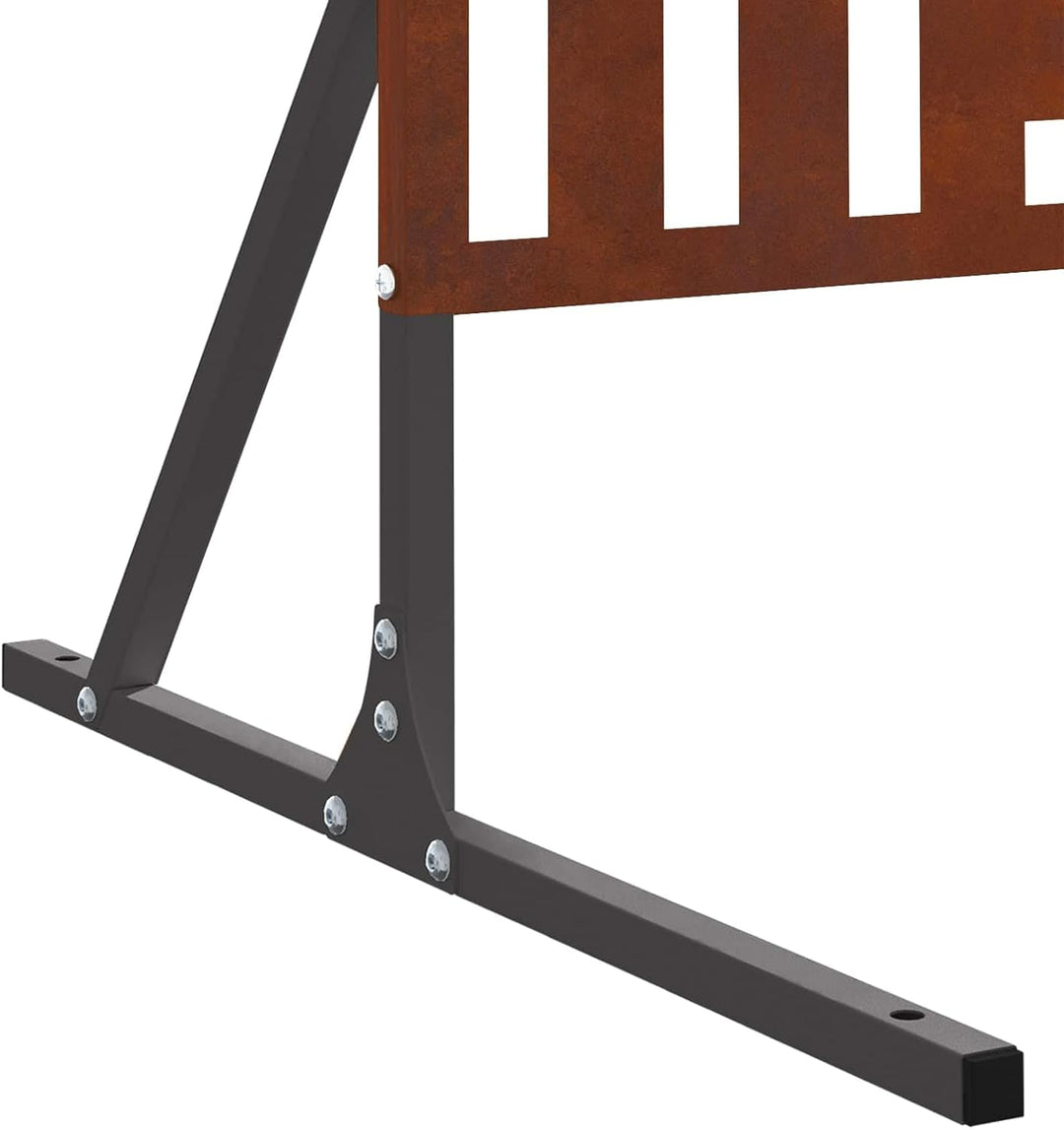 vidaXL Sichtschutz Grau Stahl, Garten und Terrasse, rechteckiger Sichtschutz, stylische Trennwand, m