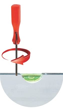 rabo stufenlos verstellbare Abziehschiene, natur eloxiert, Horizontallibelle(n), justierbar, mit 2 v