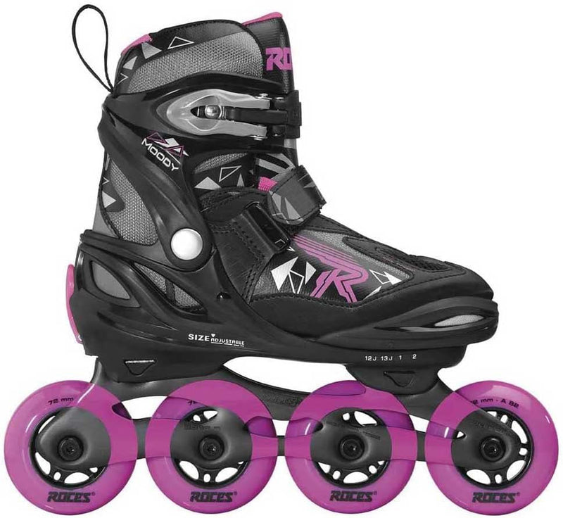 Roces Mädchen Moody Girl TIF Inline-Skates black-pink 36-40, black-pink 36-40