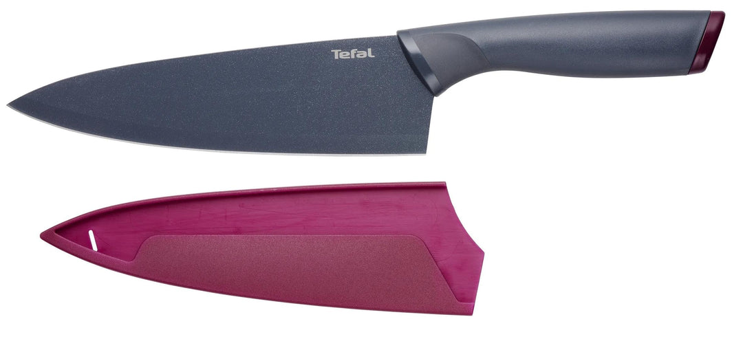 Tefal K12202 Fresh Kitchen Kochmesser 20 cm | Klinge aus Edelstahl mit titanverstärkter Antihaftbesc