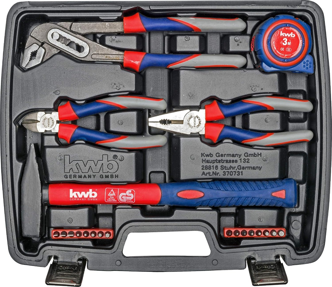 kwb Werkzeug-Koffer inkl. Schrauber-Bits, 42-teilig, gefüllt, robust und hochwertig & Högert Technik