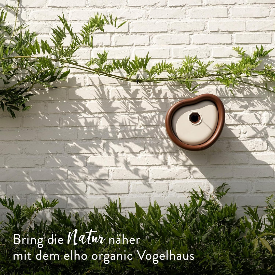 Elho Organic Bird House 25cm - Vogelhaus - für über 11 Arten - 100% Recyceltem Plastik - L27.4 x B16