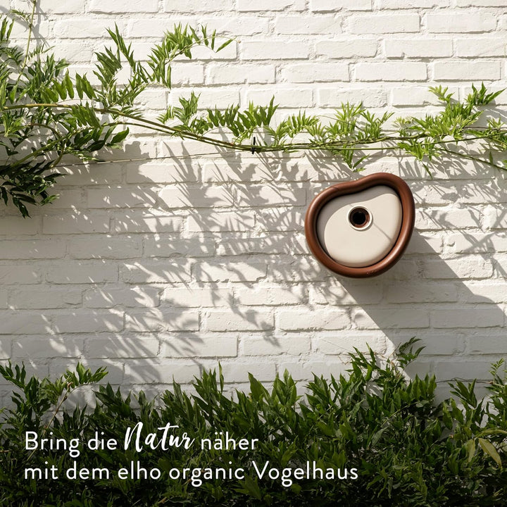 Elho Organic Bird House 25cm - Vogelhaus - für über 11 Arten - 100% Recyceltem Plastik - L27.4 x B16