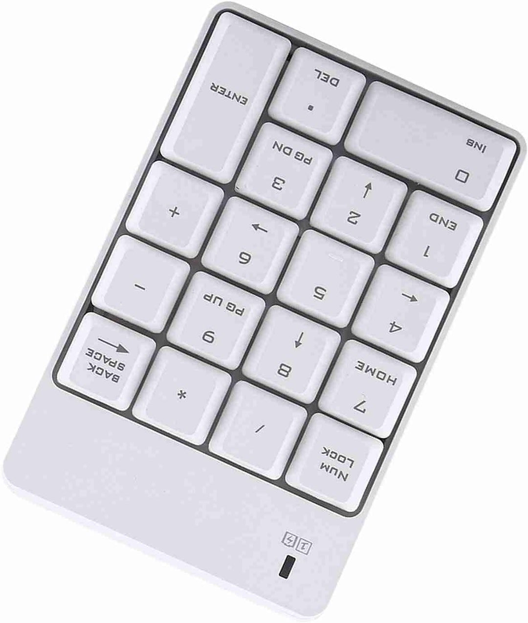 2,4 GHz Kabellose USB-Zifferntastatur 18-Tasten-Numpad Tragbare mit USB-Empfänger für Laptop, Notebo