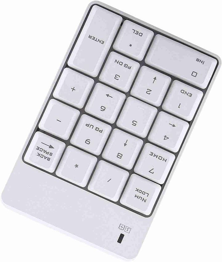 2,4 GHz Kabellose USB-Zifferntastatur 18-Tasten-Numpad Tragbare mit USB-Empfänger für Laptop, Notebo