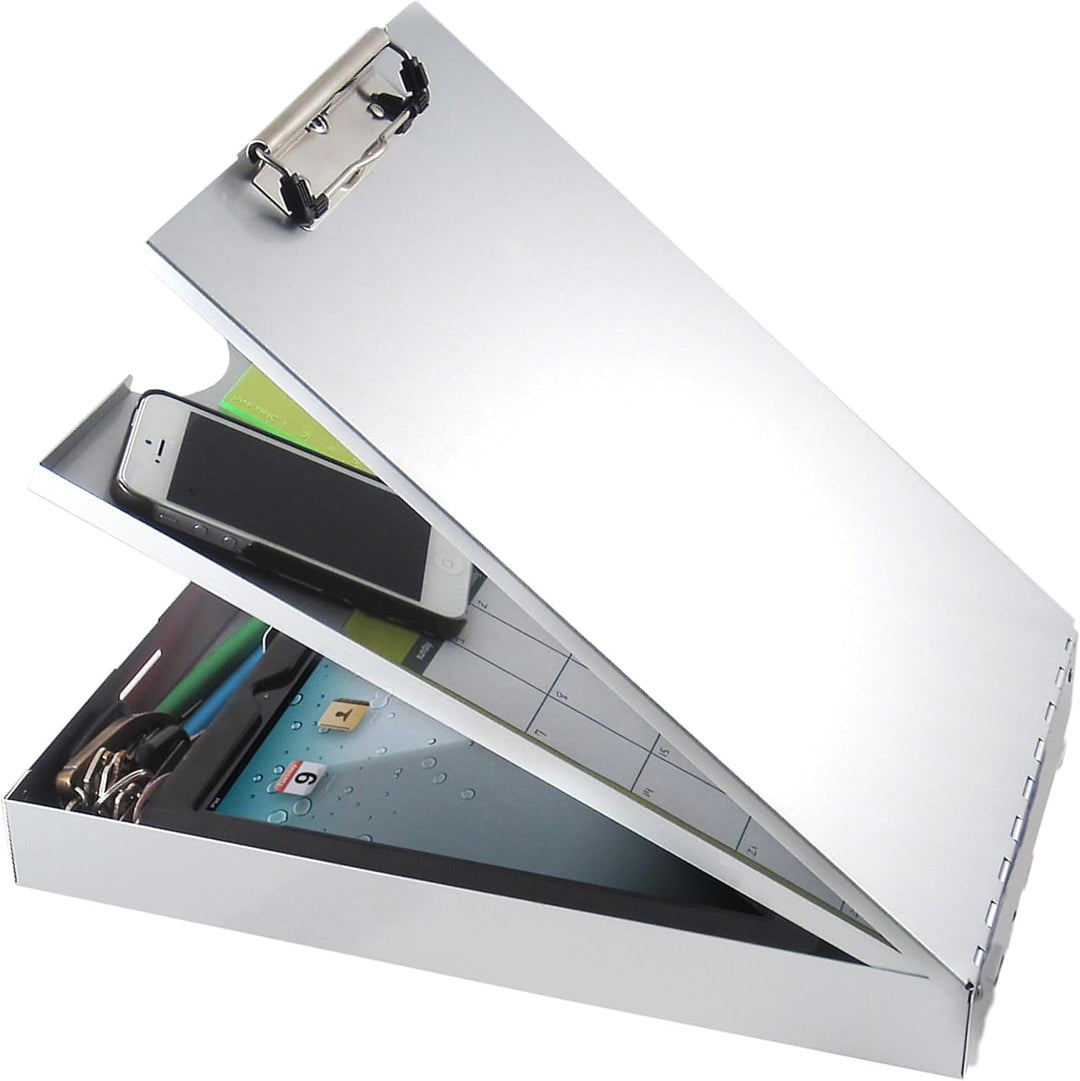 Saunders Cruiser-Mate II Klemmbrett aus recyceltem Aluminium, mit 2 Ablagefächern 8.5 x 12 Inches al