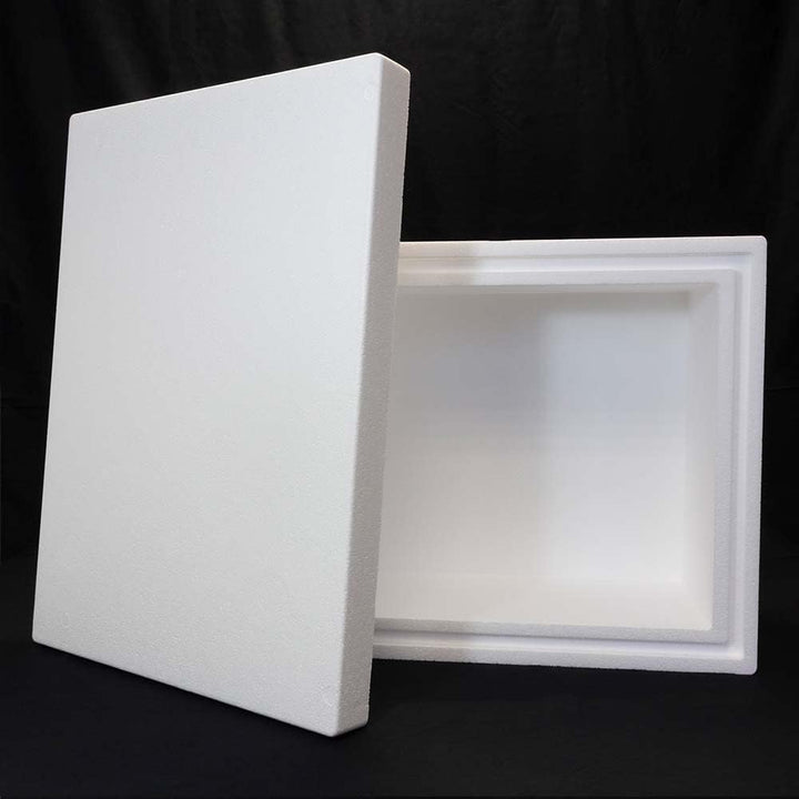 Styroporbox/Thermobox - 75,0 Liter - 79,0 x 59,0 x 36,0 cm/Wandstärke 6 cm - Styrobox