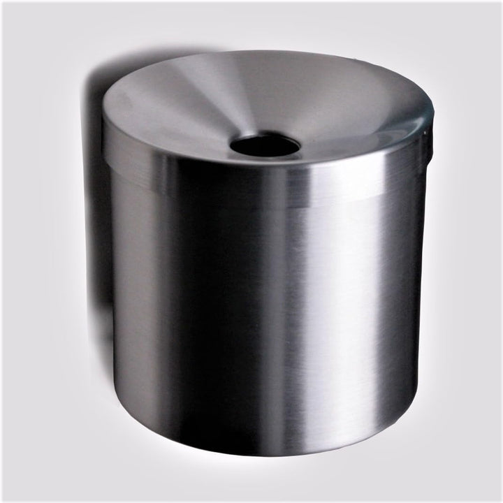 Wandaschenbecher Edelstahl Ø 145x165 mm rund Volumen 2,7 ltr. Marke Szagato Made in Germany (Industr