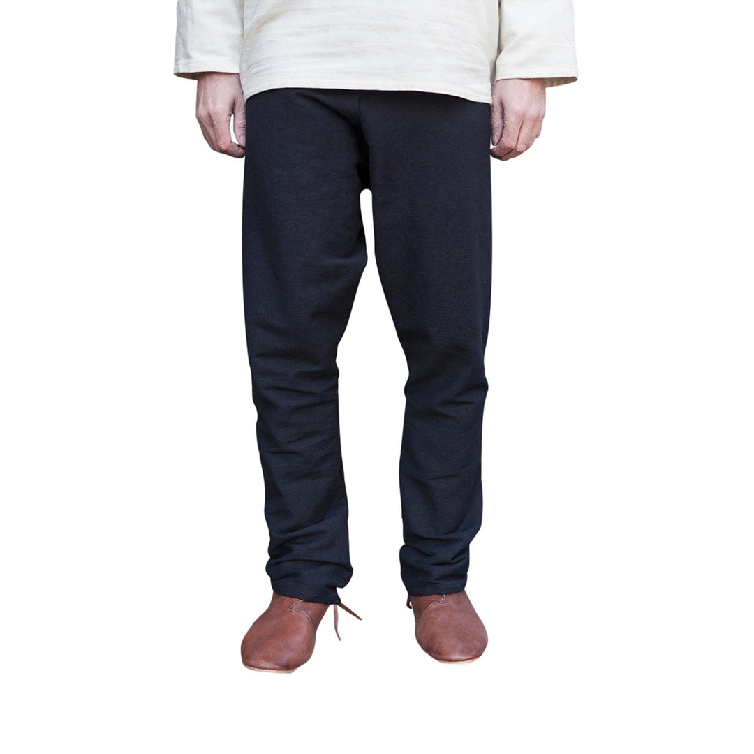 Burgschneider Mittelalter Thorsberghose Wikingerhose Herren schwarz Baumwolle - XXXL