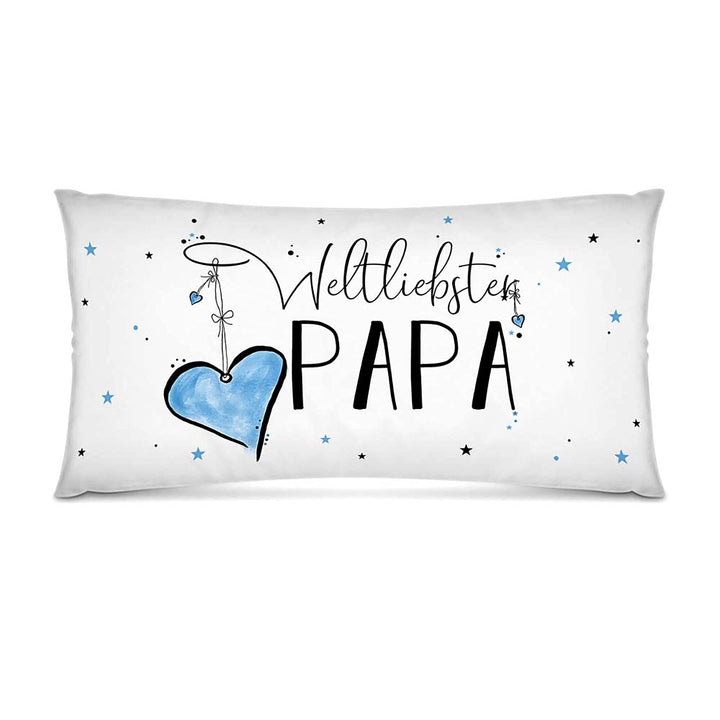 Print Royal XXL-Deko-Kissen mit Füllung - Weltliebster Papa - Geschenk für den besten Papa, Vatertag